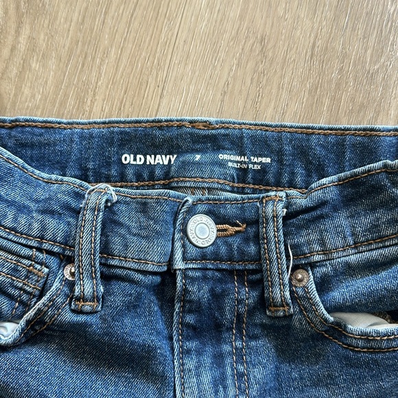 Boys Old Navy Original Taper Jeans, 7 - Picture 3 of 3
